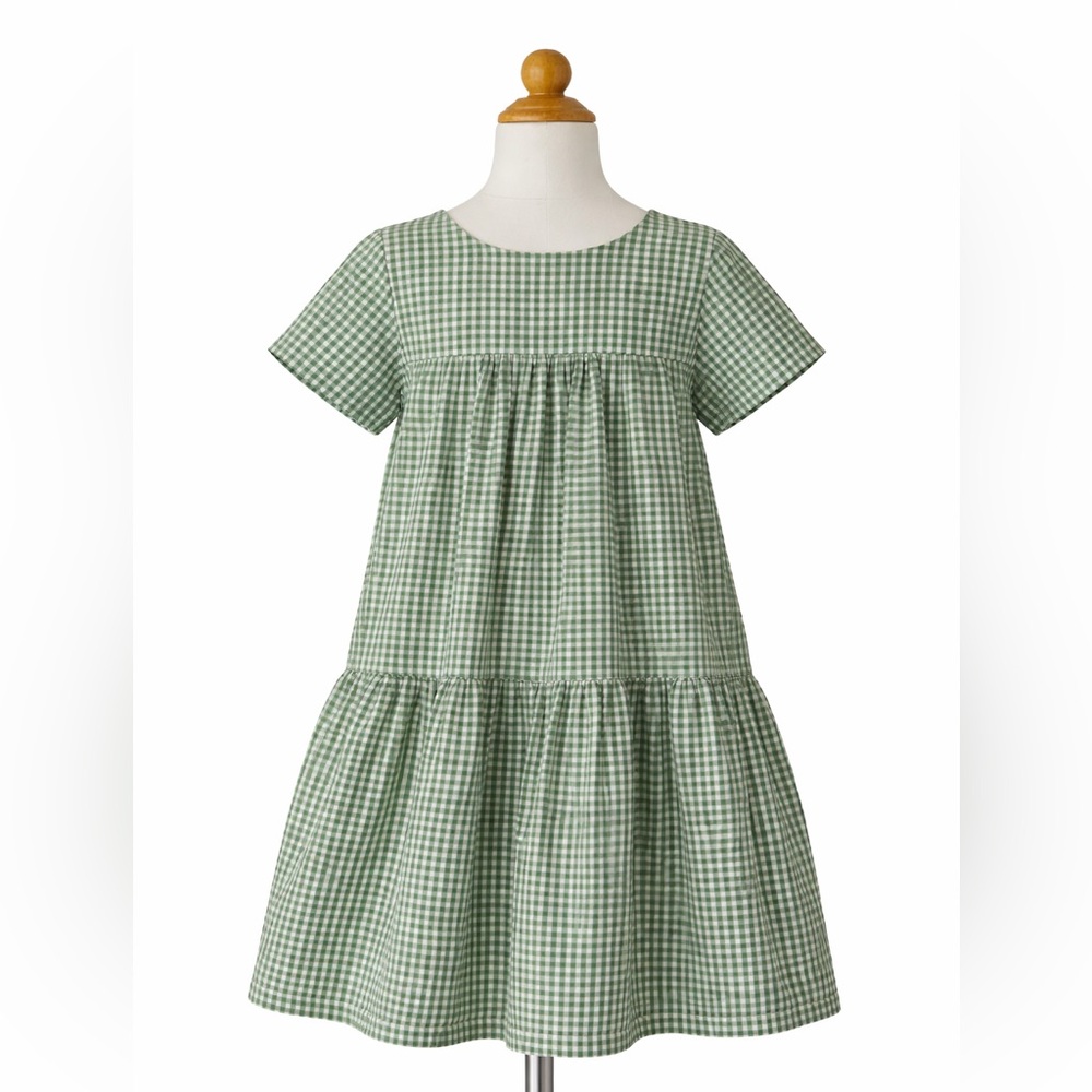Polarn O. Pyret Organic Gingham Dress | Size 140 (9–10Y) |